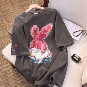 T-shirt for woman 100%cotton bunny